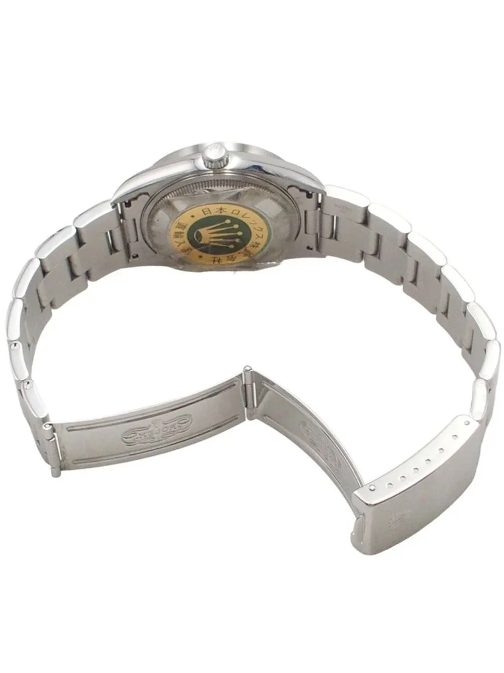 Rolex Oyster Perpetual Date Bracelet Gray Stainless Steel Watch Automatic OH